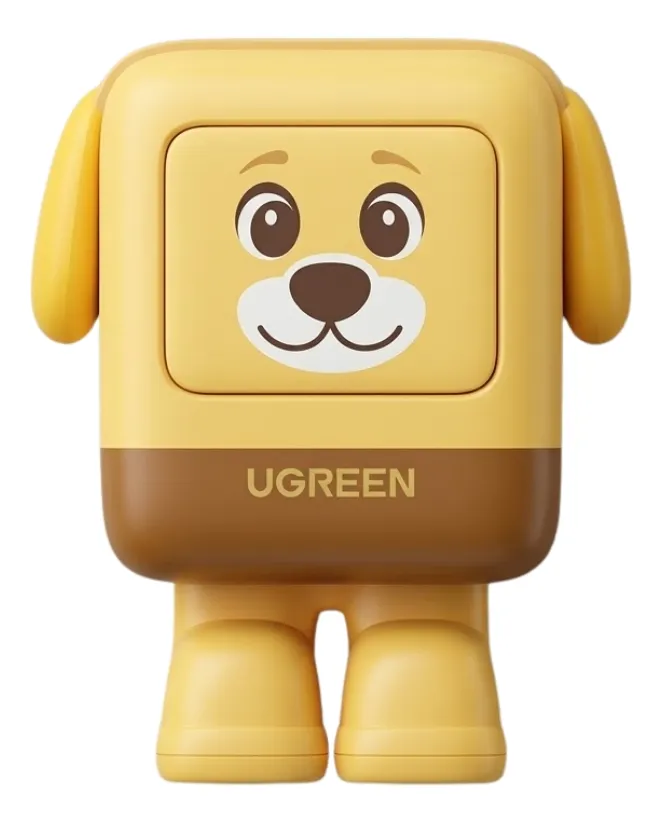 Cargador Uno Animal Puppy 30W Gan / Disea?o Canino / USB-C / Compacto 34X34.9X44.4 mm (1.34X1.37X1.75 In) / Multi-voltaje 5V-20V / Proteccia?n Avanzada