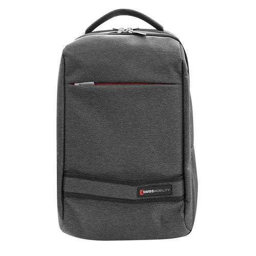 Mochila Swiss Mobility XL-117GR Bolsa Lateral, Tamaño Max de Pantalla 17", Color Gris