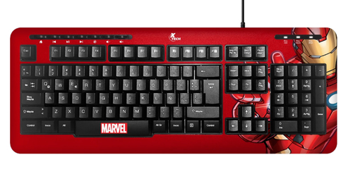 Teclado Xtech XTK-M401IM Español, Alámbrico, USB, Interruptor de Membrana, Multicolor