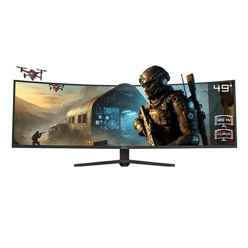 Monitor Gamer Curvo Xzeal XZ4090 LED 49", 5120x1440, 120Hz, 1ms, HDMI/displayport, Negro