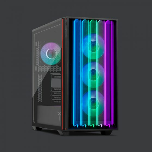 Gabinete Yeyian Mirage S Midi Tower, PSU No, Negro