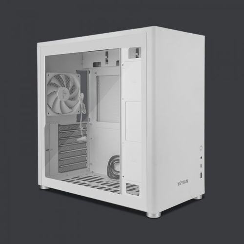 Gabinete Yeyian Hussar Plus Midi Tower, PSU No, Blanco