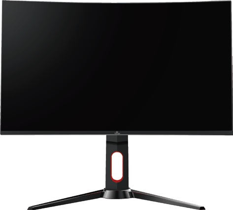 Monitor Gamer Curvo Yeyian Sigurd LED 31.5 Pulgadas, Full HD, 165Hz, 1ms, 1XDP, 3xhdmi, Negro con Rojo (ymc-70201)