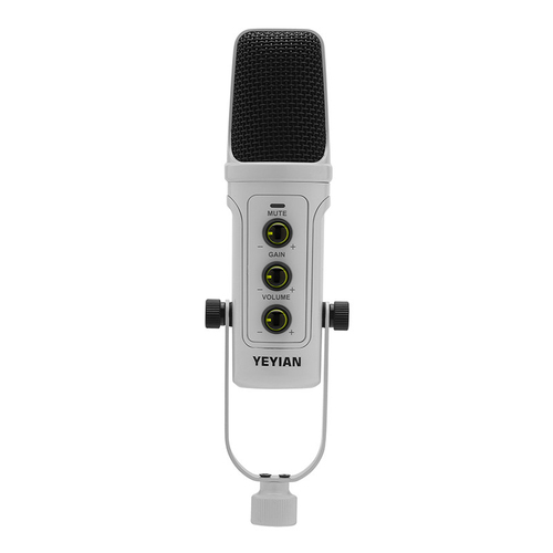 Micrófono Yeyian YSA-UCHQ-02 192 Khz, Alámbrico, USB, Antipop, Blanco