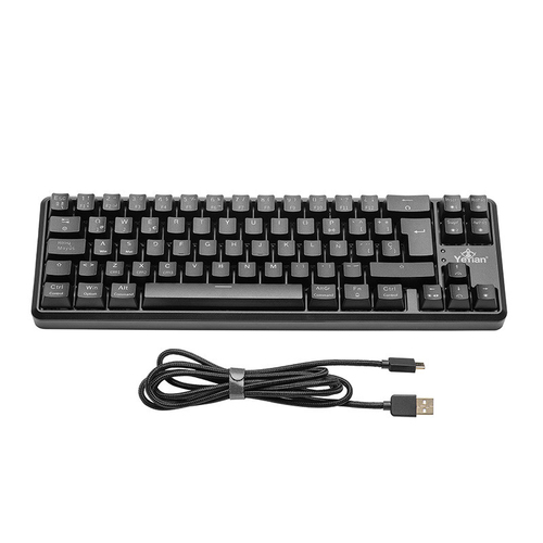 Teclado Mecanico Gamer Yeyian Akil S3500 RGB, Switch Red, Alambrico, Espanol, Negro (YTM-28209R)
