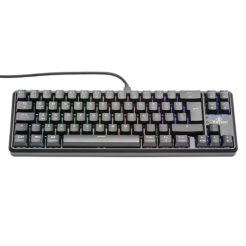 Teclado Mecanico Gamer Yeyian Akil S3500 RGB, Switch Blue, Alambrico, Espanol, Negro (YTM-28210B)