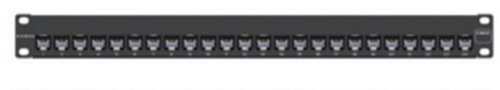 Panel de Parcheo Siemon Z-PNLF-24E 24 Puertos, Color Negro, Montaje en Bastidor, Capacidad del Rack 1U