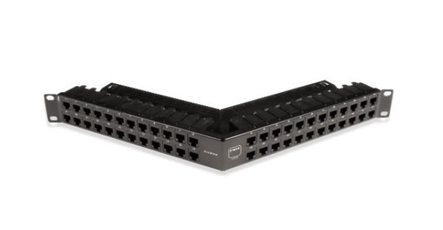 Panel de Parcheo Siemon Z-max 6a 48 Puertos, RJ-45, Soporta Cat6A, Color Negro